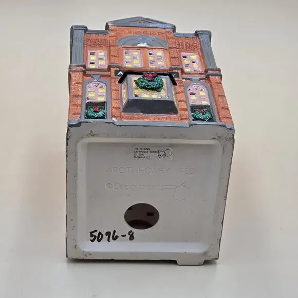 Department 56 The Original Snow Village Apothecary & Light Cord VTG 1986 5076-8 - Picture 12 of 16